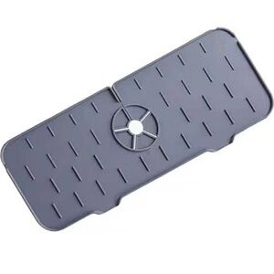 Black Kitchen Sink Faucet Mat